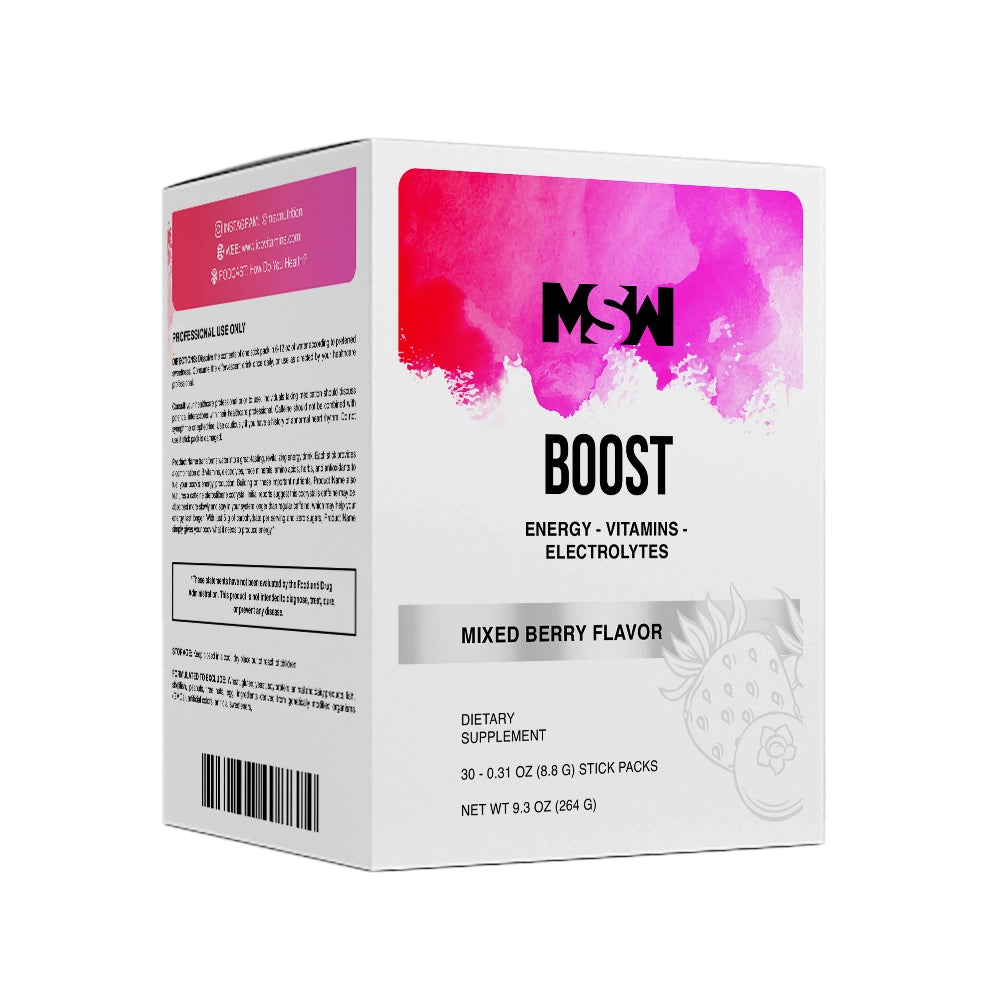 Boost energy, vitamins and electrolytes — Mixed Berry by MSW Nutrition
